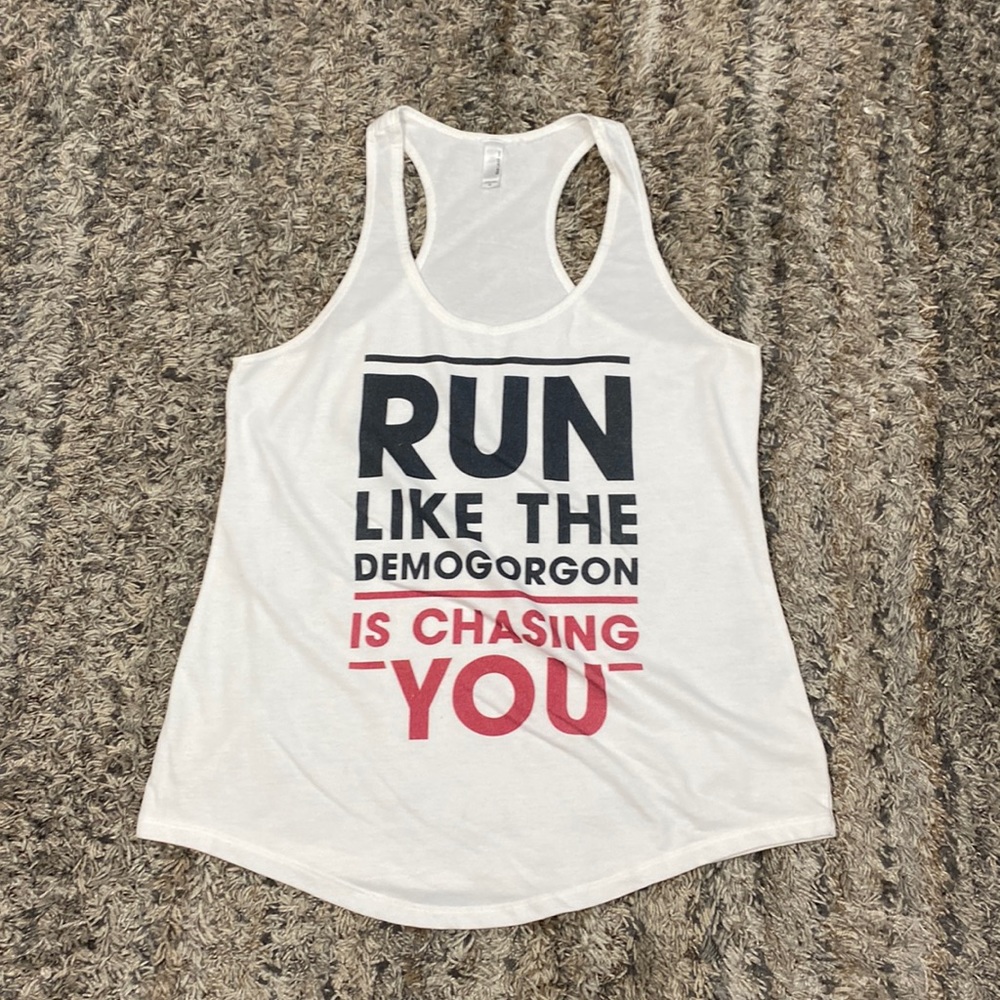 Stranger Things racer, back tank size extra large